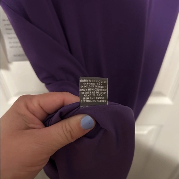 Donna Ricco NY Purple Draped Women's Dress NWT - Size 10 - Picture 10 of 14